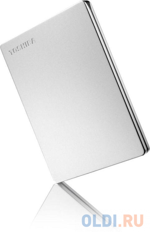 Внешний жесткий диск 1Tb Toshiba Canvio Slim 2.5" USB 3.0 серебро (HDTD310ES3DA) фото