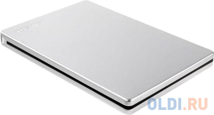 Внешний жесткий диск 1Tb Toshiba Canvio Slim 2.5" USB 3.0 серебро (HDTD310ES3DA) фото