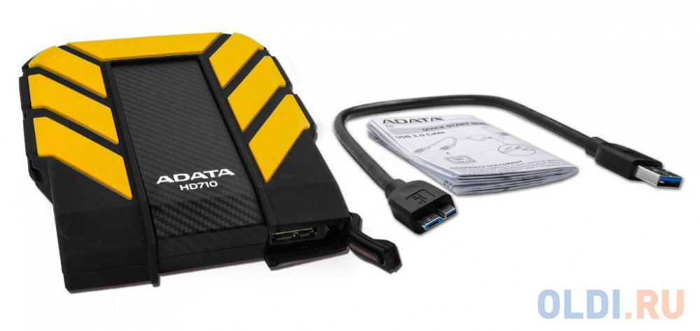 

Внешний жесткий диск 1Tb Adata AHD710P-1TU31-CYL желтый (2.5" USB3.0)