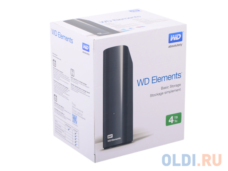 Внешний жесткий диск 4Tb WD WDBWLG0040HBK-EESN Elements Desktop 3.0 <WDBWLG0040HBK-EESN - фото 4
