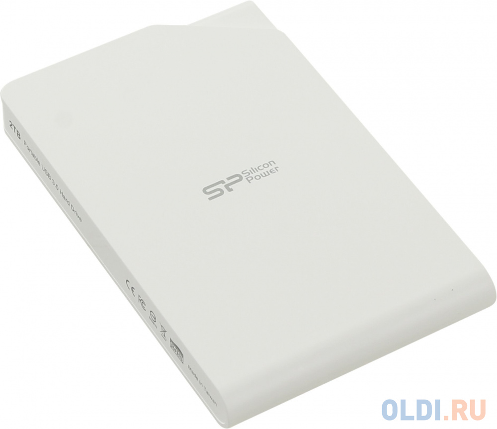 Внешний жесткий диск 2.5" USB3.0 2 Tb Silicon Power Stream S03 SP020TBPHDS03S3W белый фото