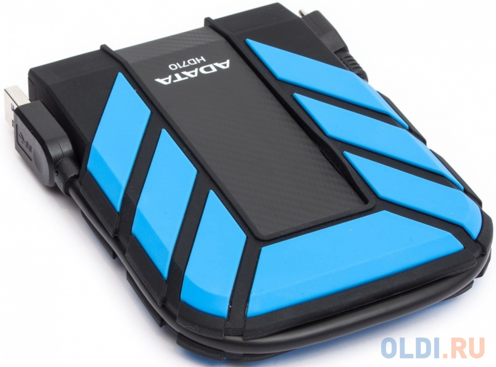 Внешний жесткий диск 2.5" 2 Tb USB 3.0 A-Data HD710 AHD710P-2TU31-CBL голубой черный