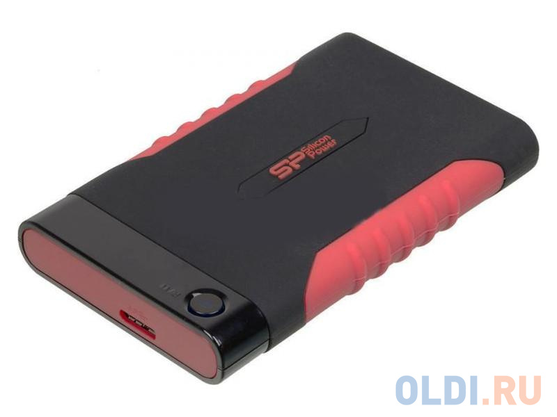 Внешний жесткий диск 2.5" USB3.0 2 Tb Silicon Power A15 Armor SP020TBPHDA15S3L черный/красный