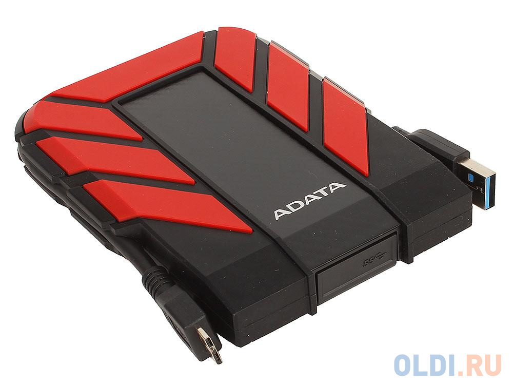 Внешний жесткий диск 1Tb Adata HD710P AHD710P-1TU31-CRD черно-красный (2.5 USB3.0)