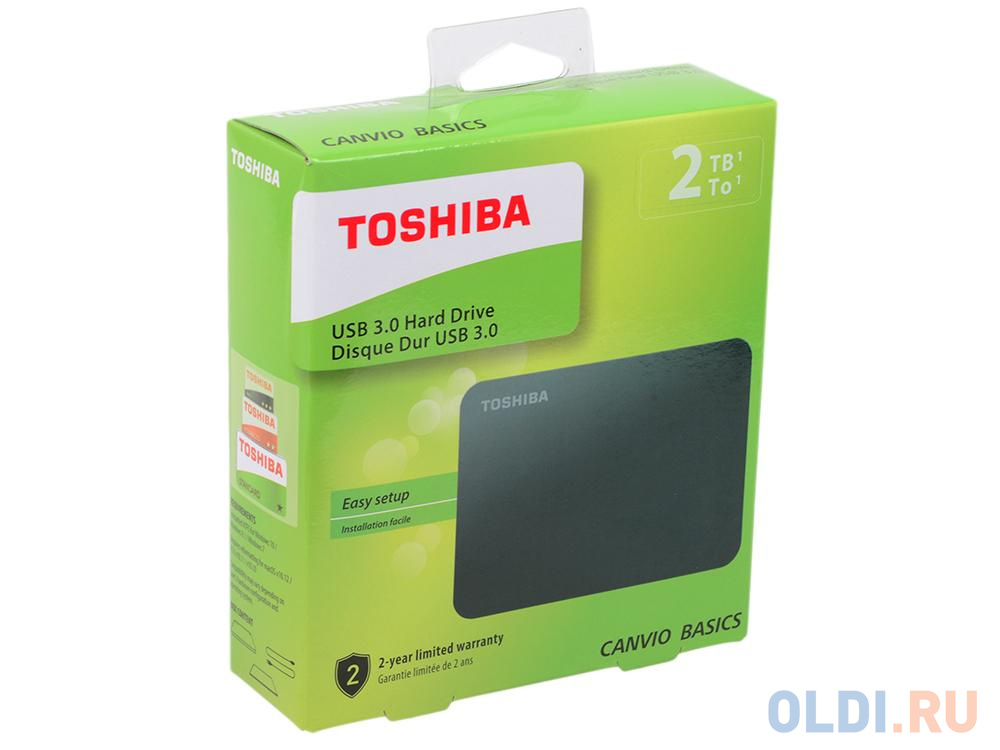 Внешний жесткий диск 2Tb Toshiba Canvio Basics черный HDTB420EK3AA 2.5&quot; USB 3.0 от OLDI