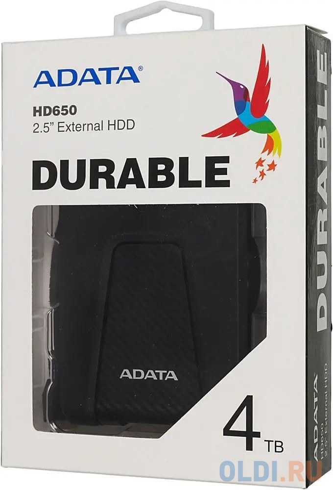 Внешний жесткий диск 4Tb Adata HD650 черный AHD650-4TU31-CBK (2.5" USB 3.1) фото