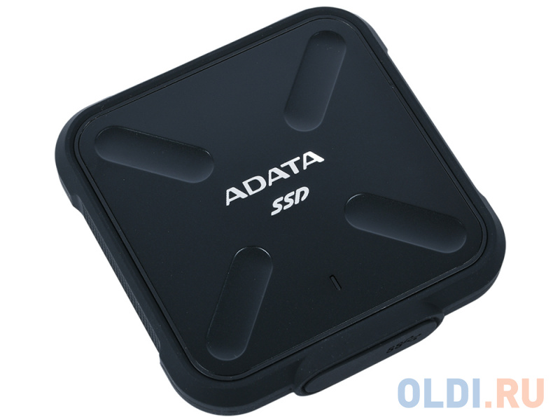 Внешний жесткий диск 1Tb SSD Adata SD700 Series ASD700-1TU31-CBK черный (USB3.1, 440/430Mbs, 3D TLC, 84х14х84mm, 80g) - фото 4