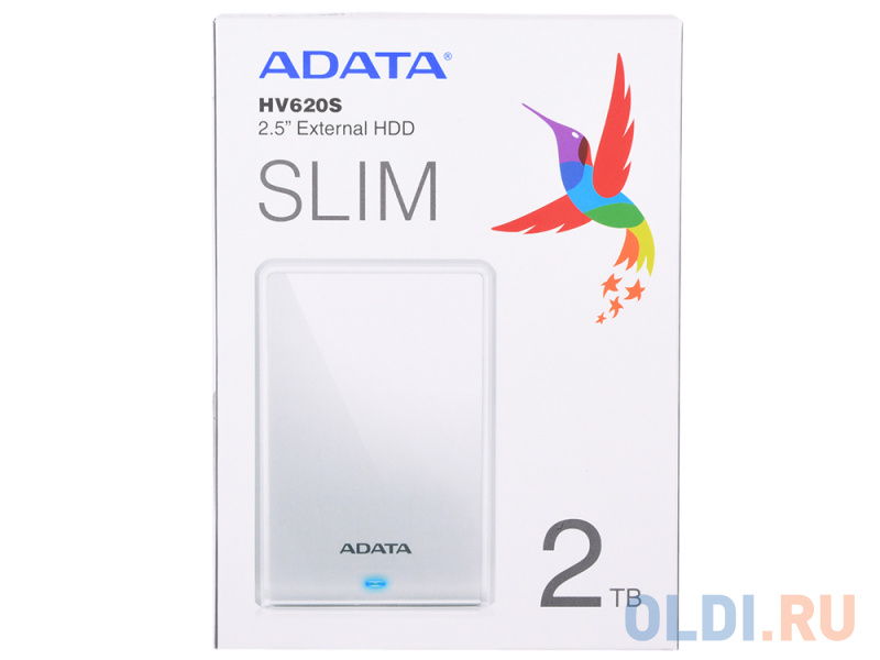 Внешний жесткий диск 2Tb A-DATA HV620S белый AHV620S-2TU31-CWH (2.5&quot; USB 3.0) от OLDI
