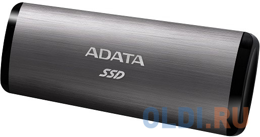 Твердотельный диск 512GB A-DATA SE760, External, USB 3.2 Type-C, [R/W -1000/- MB/s] 3D-NAND, титановый серый, размер 122 x 44 x 14 мм SE760 Titan-Gray - фото 2