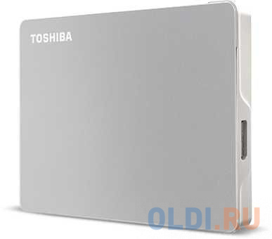 Внешний жесткий диск 2.5" 2 Tb USB 3.0 Toshiba Canvio Flex Silver HDTX120ESCAA серебристый фото