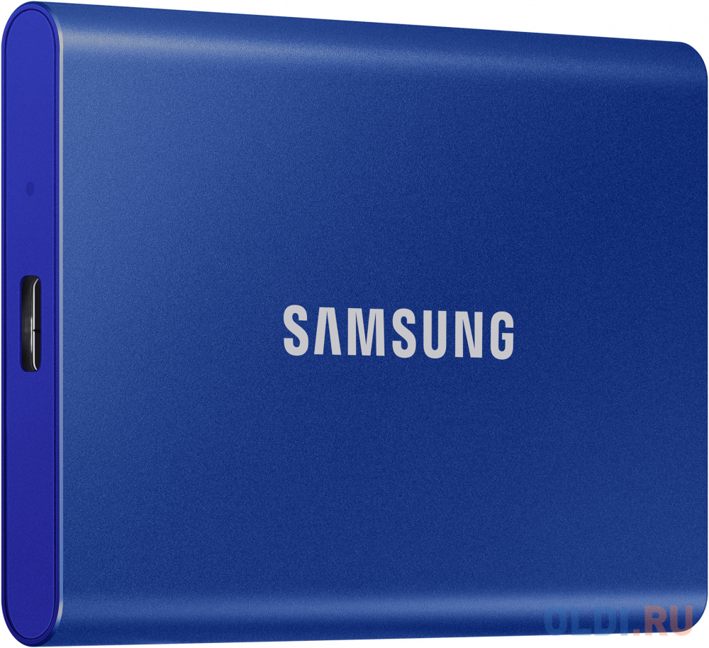 Внешний накопитель SSD Samsung 500Gb T7, 1.8&quot;, USB 3.2/Type-C, синий (MU-PC500H/WW) Вид№2