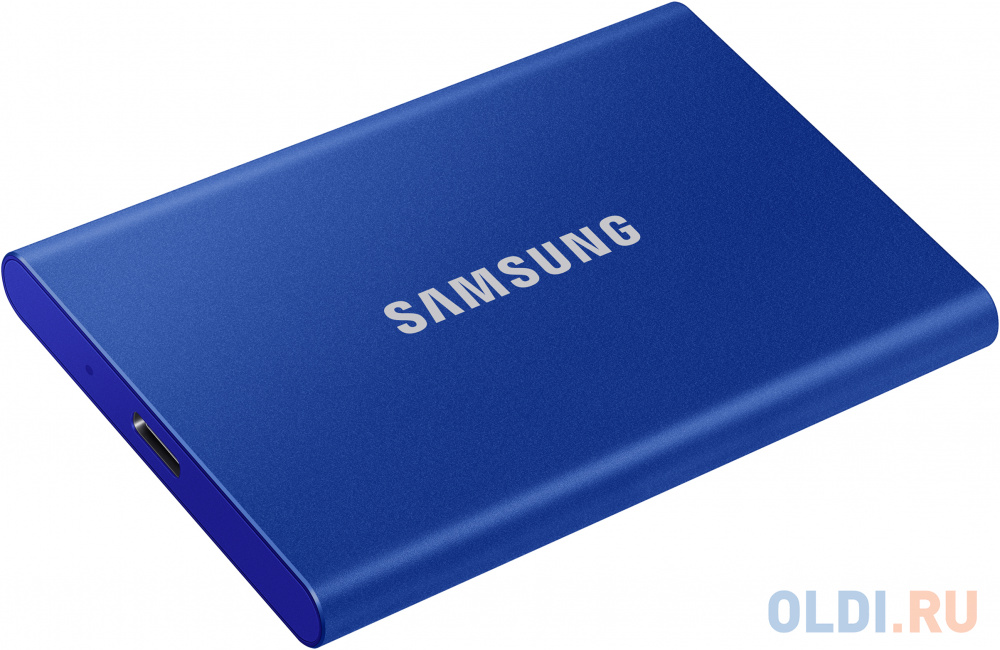 Внешний накопитель SSD Samsung 500Gb T7, 1.8&quot;, USB 3.2/Type-C, синий (MU-PC500H/WW) Вид№6