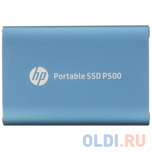 Портативный твердотельный накопитель HP P500, USB 3.1 gen.2 / USB Type-C / USB Type-A, OTG, 120 Гб, R350/W210, Синий 7PD47AA#ABB - фото 1