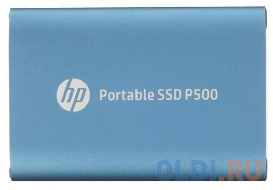Портативный твердотельный накопитель HP P500, USB 3.1 gen.2 / USB Type-C / USB Type-A, OTG, 250 Гб, R350/W210, Синий 7PD50AA#ABB - фото 1