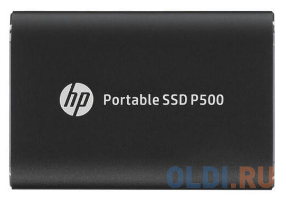 Портативный твердотельный накопитель HP P500, USB 3.1 gen.2 / USB Type-C / USB Type-A, OTG, 250 Гб, R350/W210, Черный 7NL52AA#ABB - фото 1