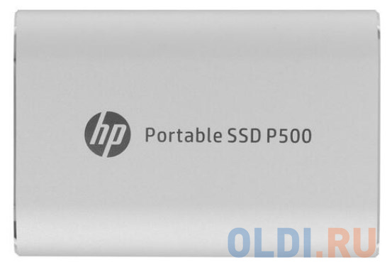 Портативный твердотельный накопитель HP P500, USB 3.2 gen.2 / USB Type-C / USB Type-A, OTG, 120 ГБ, R370/W110, серебряный 7PD48AA#ABB - фото 2