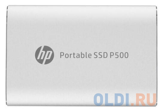 Портативный твердотельный накопитель HP P500, USB 3.2 gen.2 / USB Type-C / USB Type-A, OTG, 250 ГБ, R370/W200, серебряный 7PD51AA#ABB - фото 1