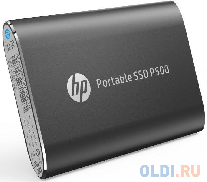 Портативный твердотельный накопитель HP P500, USB 3.1 gen.2 / USB Type-C / USB Type-A, OTG, 1 Тб, R350/W210,черный 1F5P4AA#ABB - фото 2