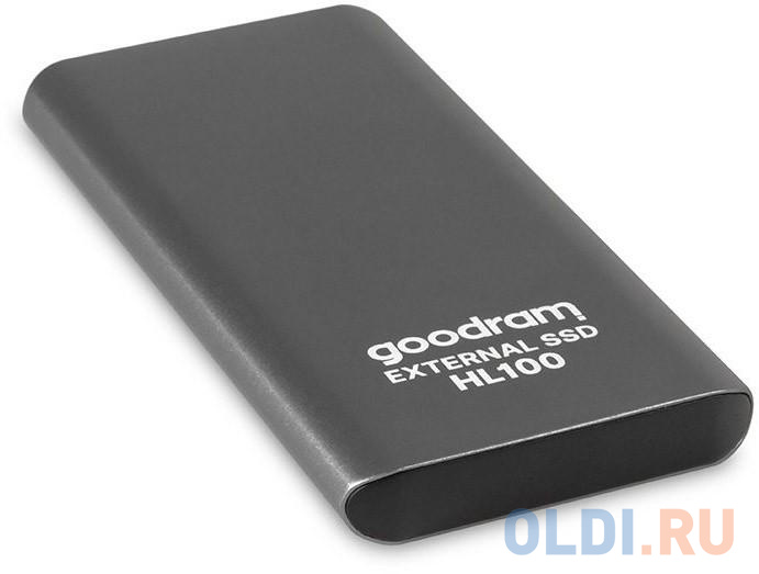 

Внешний SSD External SSD Goodram 512Gb HL100 <SSDPR-HL100-512> (USB3.2 Type-C, 450/420Mbs, 92х46х9.2mm) Black