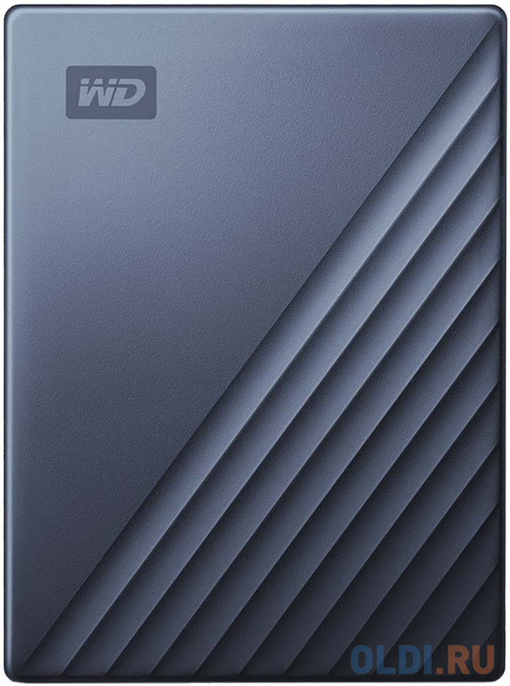 Внешний жесткий диск 2.5" 4 Tb USB 3.0 USB Type-C Western Digital WD My Passport Ultra синий, размер 110 х 81.6 х 21 мм