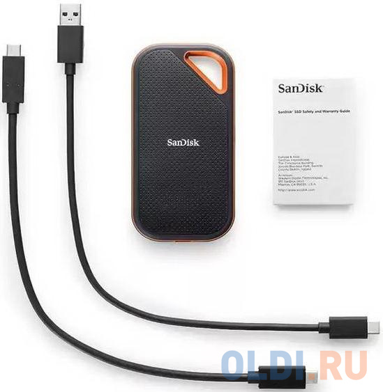 Внешний SSD диск 1.8&quot; 2 Tb USB Type-C SanDisk SDSSDE81-2T00-G25 черный Вид№3