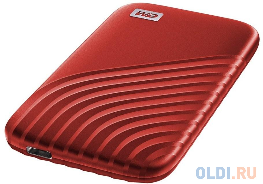 SSD жесткий диск USB-C 500GB EXT. WDBAGF5000ARD-WESN WDC, цвет красный, размер (ШхГхТ) 100x55x9 мм - фото 4