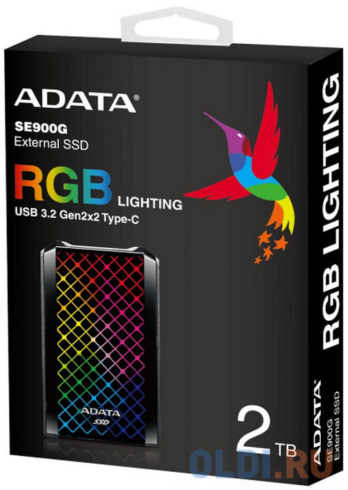 Внешний SSD диск 2.5" 512 Gb USB Type-C A-Data SE900G черный фото