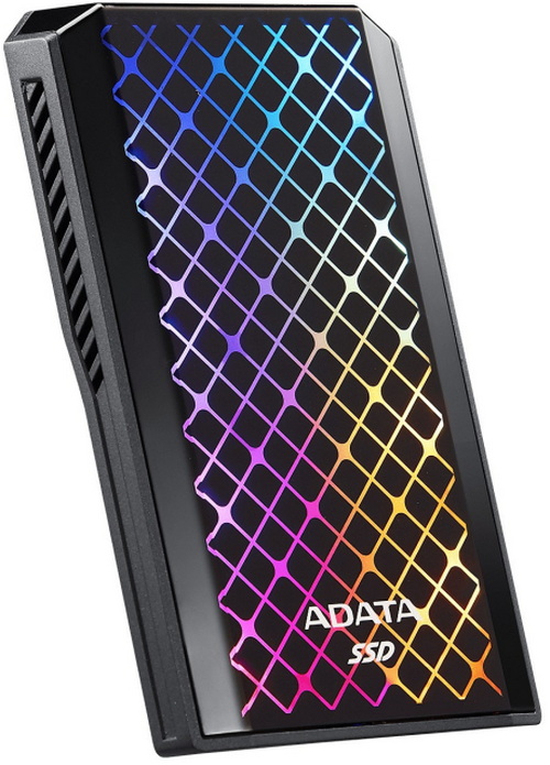 2.5&quot; 512GB ADATA SE900G RGB Black External SSD [ASE900G-512GU32G2-CBK] USB 3.2 Gen2x2 Type-C, 2000/2000, USB 3.2 Type-C to C cable,USB 3.2 Ty - фото 4