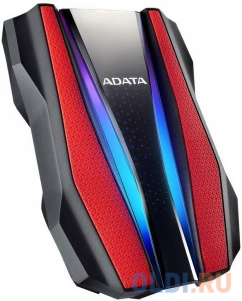 Внешний жесткий диск 2.5" 2 Tb USB 3.2 Gen1 A-Data HD770G красный черный фото