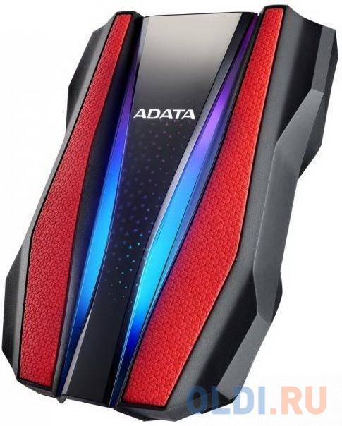 Внешний жесткий диск 2.5" 2 Tb USB 3.2 Gen1 A-Data HD770G красный черный фото