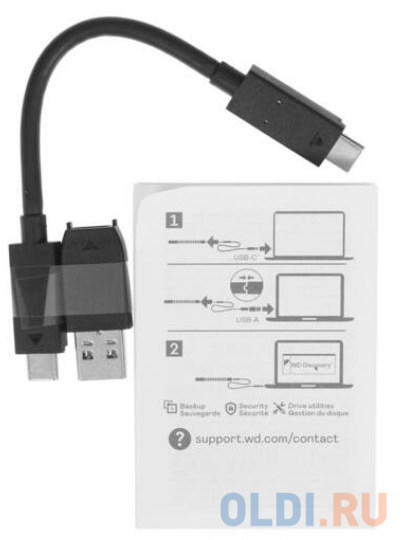 SSD жесткий диск USB-C 2TB EXT. WDBAGF0020BSL-WESN WDC, цвет серебристый, размер ДхШхТ 100,08х55,12х8,89 мм My Passport - фото 4