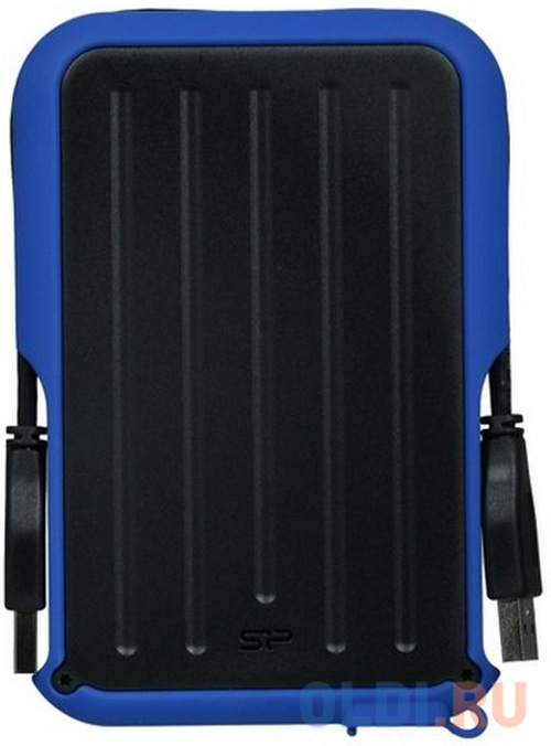Внешний жесткий диск 2.5" 2 Tb USB 3.1 Silicon Power Armor A66 черный синий