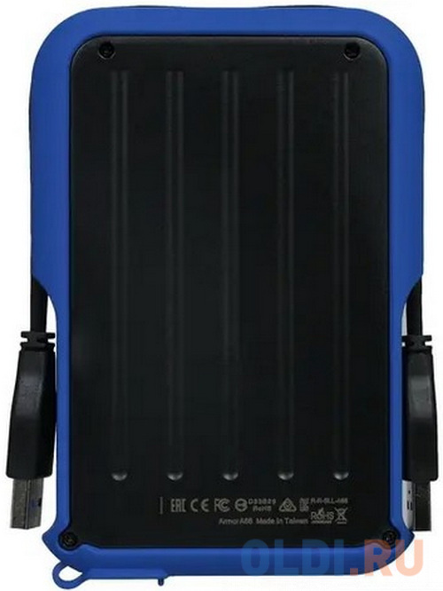 Внешний жесткий диск 2.5" 2 Tb USB 3.1 Silicon Power Armor A66 черный синий Внешний жесткий диск 2.5" 2 Tb USB 3.1 Silicon Power Armor A66 черный синий фото