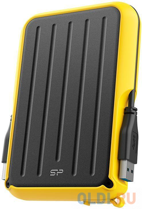 Внешний жесткий диск 2.5" 1 Tb USB 3.0 Silicon Power SP010TBPHD66SS3Y желтый черный, размер 96х139.2х16.2 мм - фото 2