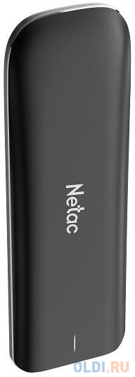 Внешний SSD SSD External Netac 250Gb ZX <NT01ZX-250G-32BK> (USB3.2 Gen2 Type C, up to 1050/950MBs, 105х34х10.5mm, 36.5g, Aluminium) Black, цвет черный, размер 105 х 34 х 10 мм - фото 3