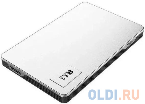 Внешний жесткий диск 2.5" 1 Tb USB 3.0 Netac NT05K338N-001T-30SL серебристый, размер 124 x 19 x 78 мм - фото 3