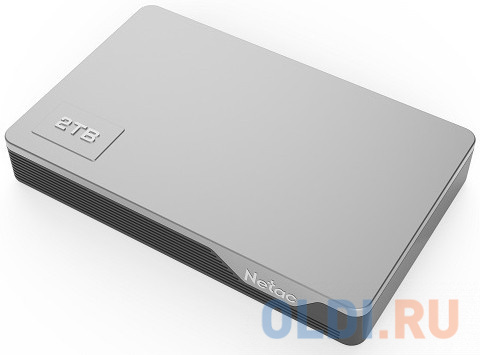 Внешний жесткий диск 2.5" 2 Tb USB 3.0 Netac NT05K338N-002T-30SL серебристый серый, размер 124 x 19 x 78 мм - фото 4