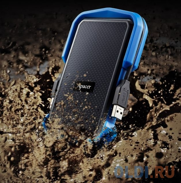 Внешний жесткий диск 2.5" 2 Tb USB 3.1 Apacer AC631 черный синий фото
