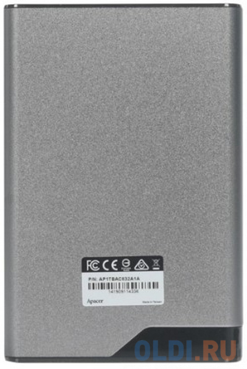 Внешний жесткий диск 2.5" 2 Tb USB 3.1 Apacer AC632 серебристый фото