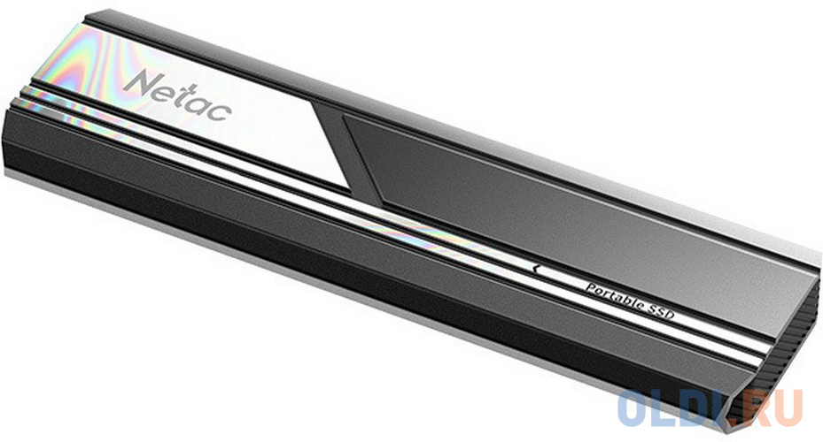 Накопитель SSD Netac USB-C 2Tb NT01ZX10-002T-32BK ZX10 2.5" черный, размер 102 x 30 x 9 мм