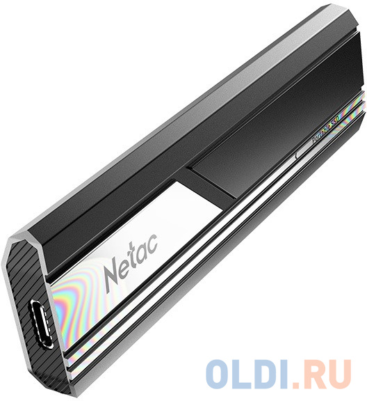 Накопитель SSD Netac USB-C 2Tb NT01ZX10-002T-32BK ZX10 2.5&quot; черный Вид№3