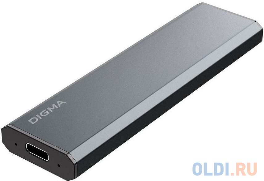 Внешний SSD диск 1.8" 2 Tb USB Type-C Digma MEGA X серый, размер 29х102х10 мм