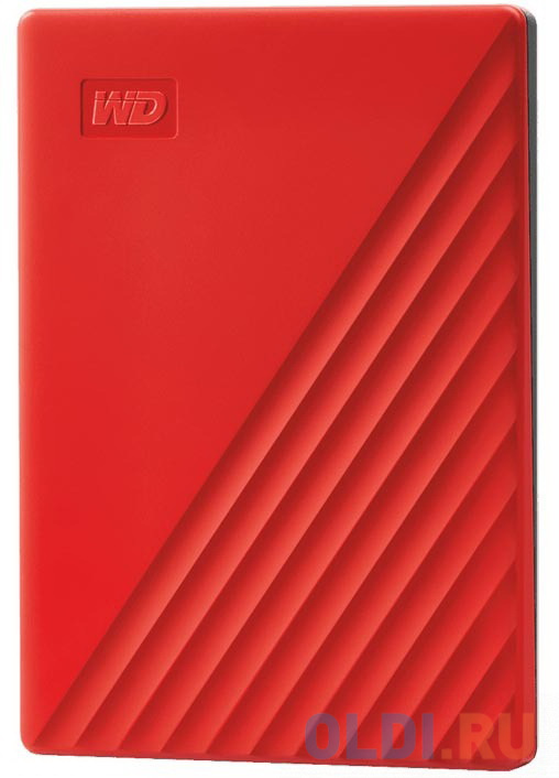 Внешний жесткий диск 2.5" 5 Tb USB 3.2 Gen1 Western Digital WD My Passport красный, размер 107.2 х 75 х 19.2 мм - фото 2