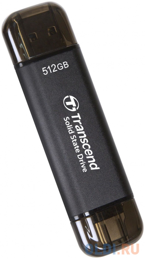 Внешний SSD диск 1.8&quot; 512 Gb USB Type-C USB Type A Transcend TS512GESD310C серый Вид№2