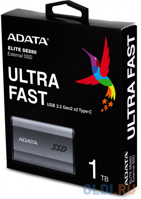 Накопитель SSD A-Data USB-C 1Tb AELI-SE880-1TCGY SE880 2.5" серый - фото 7