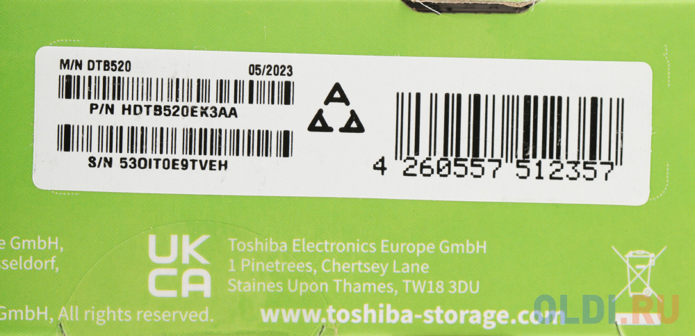 Внешний жесткий диск 2.5&quot; 2 Tb USB 3.2 Toshiba Canvio Basics черный Вид№7