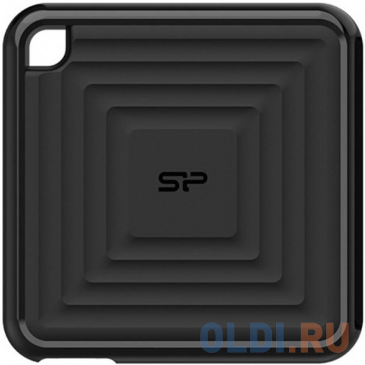 Внешний SSD диск 1.8" 512 Gb USB Type-C Silicon Power PC60 черный, размер 80х80х11.2 мм