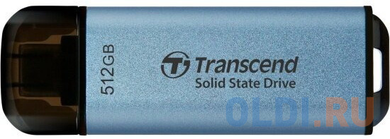 Накопитель SSD Transcend USB-C 512GB TS512GESD300C ESD300 голубой