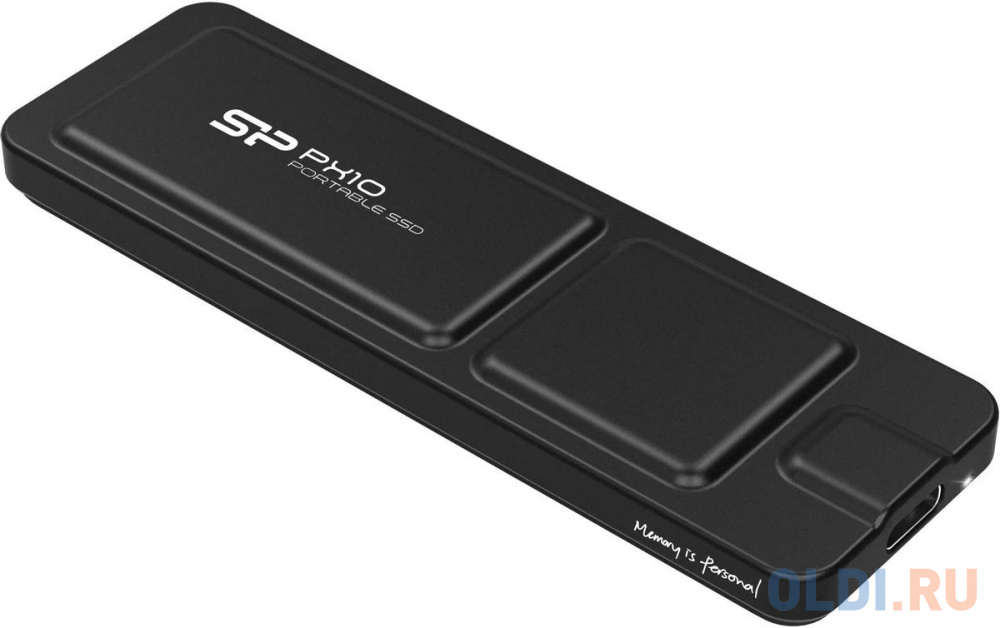 Твердотельный диск 512Gb Silicon Power PX10, External, USB TypeC 3.2, Черный, read/write 1050/1050 Mb/s Вид№2