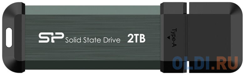 Внешний SSD диск 2 Tb USB 3.2 Gen 2 Silicon Power MS70 серый